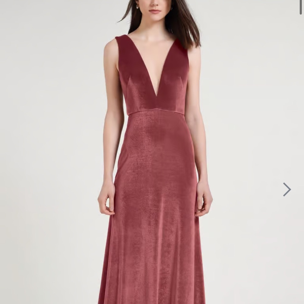 Jenny Yoo Cinnamon Rose Velvet Dress